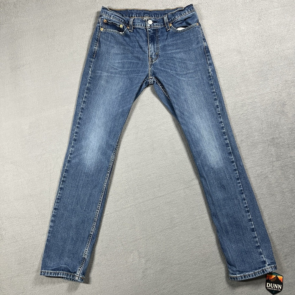 Levis 511 Jeans Mens 30x32 Blue Slim Straight Mid Rise Medium Wash Stretch Denim